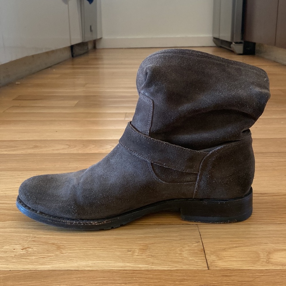 Brown Suede Frye Boots - Picture 2 of 5